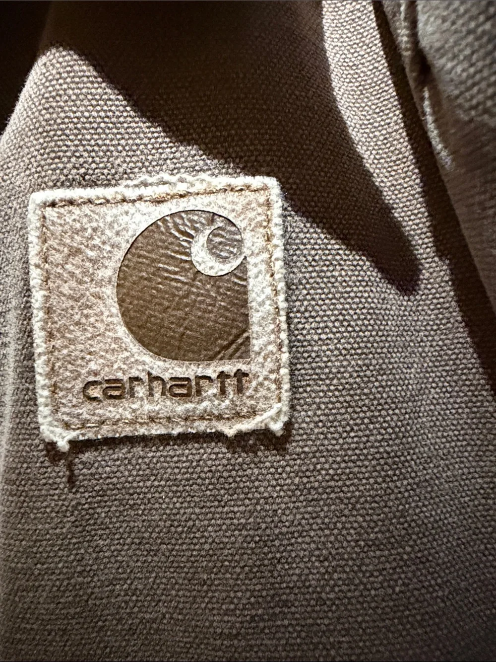 Vintage Carhartt Brown Duck Work Jacket with Corduroy Collar